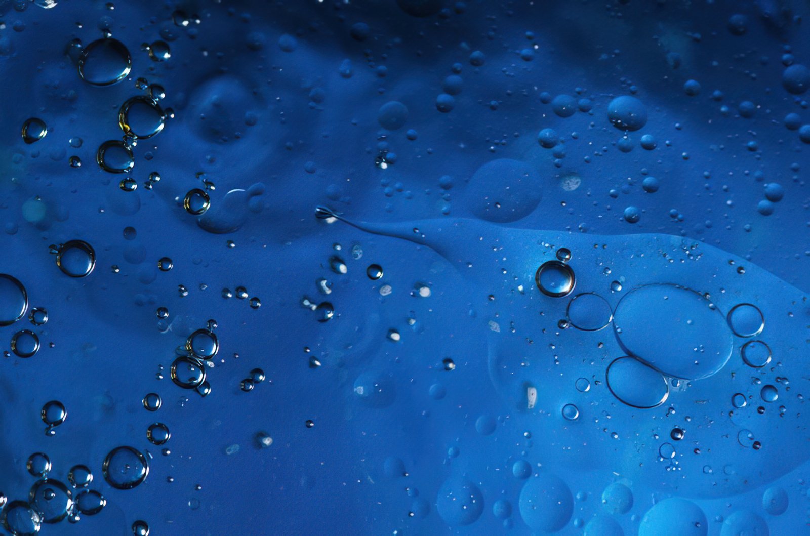 Foam wash macro close-up